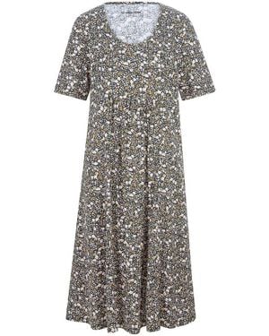Green Cotton Jersey-Kleid Selma - Grau