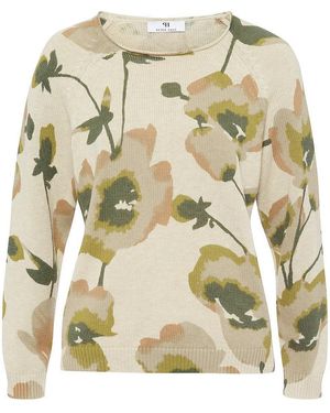 Peter Hahn Rundhals-Pullover - Mettallic