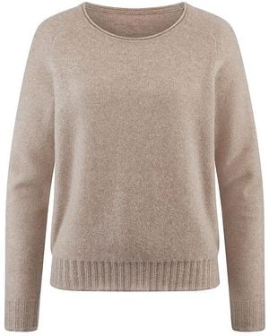 Peter Hahn Rundhals-Pullover - Natur