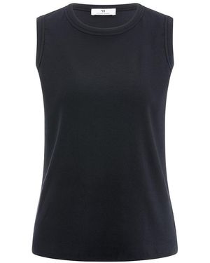 Peter Hahn Rundhals-Top - Schwarz