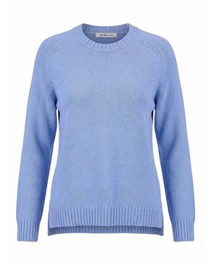 Peter Hahn Rundhals-Pullover - Blau