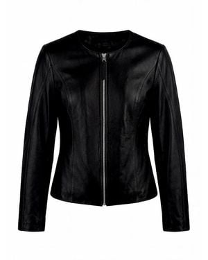 St. Emile Lederjacke - Schwarz