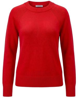 Peter Hahn Rundhals-pullover - Rot
