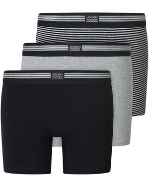 Jockey Boxershorts Im 3Er-Pack - Schwarz