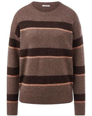 Peter Hahn Rundhals-Pullover - Braun