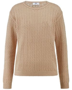 Peter Hahn Rundhals-Pullover - Natur