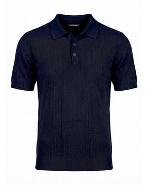Louis Sayn Polo-strickshirt kurzer knopfleiste - Blau