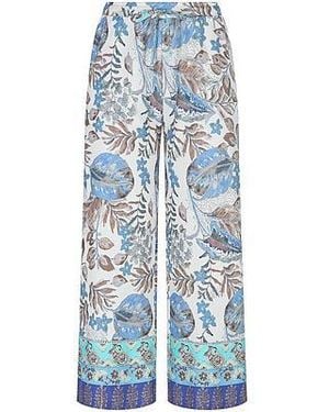 Green Cotton 7/8 Broek Sanne Van - Blauw