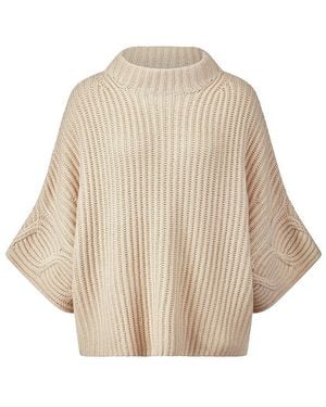 include Pullover Mit 3/4-Arm Aus Schurwolle Und Kaschmir, Gr. S - Natur