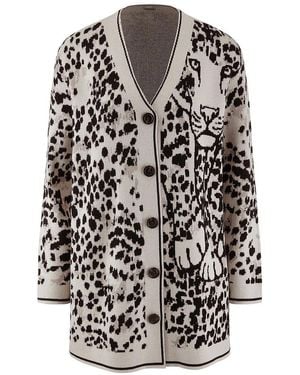 Basler Long-Cardigan, Gr. S - Grau