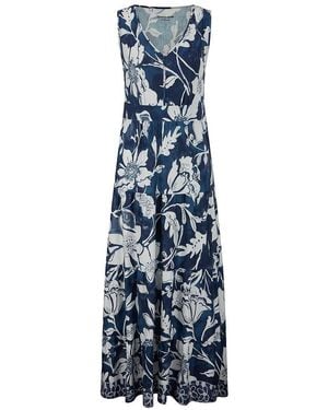 Green Cotton Ärmelloses Kleid Lone, Gr. S - Blau