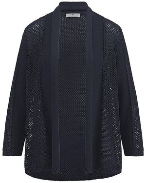 Peter Hahn Strickjacke 3/4-Arm - Blau