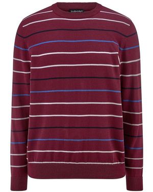 Peter Hahn Rundhals-Pullover - Rot