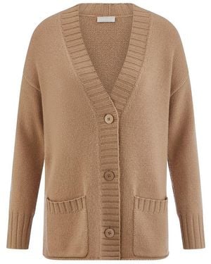 include Strickjacke Aus 100% Premium-Kaschmir - Braun