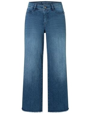M·a·c Wide Fit-Jeans Im 5-Pocket-Schnitt - Blau