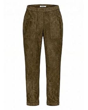 Peter Hahn Enkellange Loose Fit-Broek Van - Groen