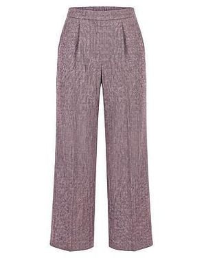 Peter Hahn Wide Fit-Broek Van - Paars