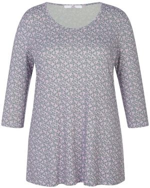 Anna Aura Rundhals-Shirt 3/4-Arm - Grau