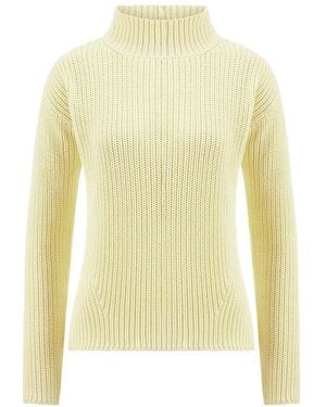 Peter Hahn Pullover Mit Stehkragen, Gr. M - Gelb