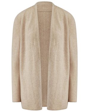 include Long-Strickjacke Aus Kaschmir - Natur