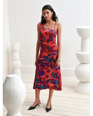 TALBOT RUNHOF X PETER HAHN Träger-Kleid, Gr. S - Rot