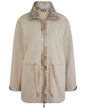 Peter Hahn Lange Sweatjacke - Natur