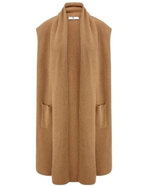 Peter Hahn Long-strickweste - Braun