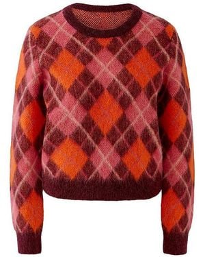 Ouí Rundhals-Pullover - Rot