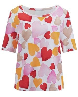 efixelle Rundhals-Shirt - Weiß