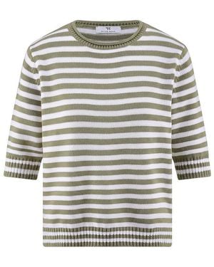 Peter Hahn Rundhals-Pullover Rollkante - Grau
