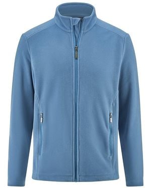 Peter Hahn Fleece-Jacke Stehkragen - Blau
