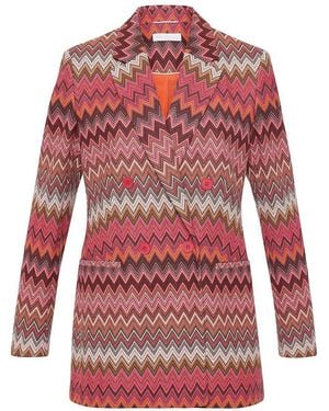 St. Emile Blazer Reverskraag Van - Rood