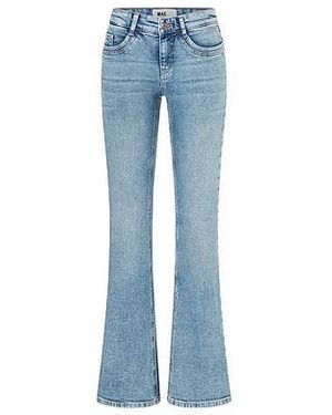 M·a·c Bootcut Fit-Jeans Van - Blauw