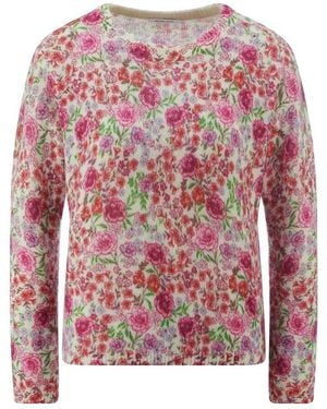 Peter Hahn Rundhals-Pullover - Pink