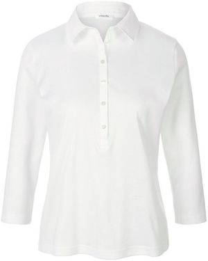 efixelle Polo-Shirt 3/4-Arm weiss - Weiß