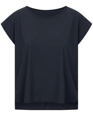 RAFFAELLO ROSSI Rundhals-Shirt Grit - Blau