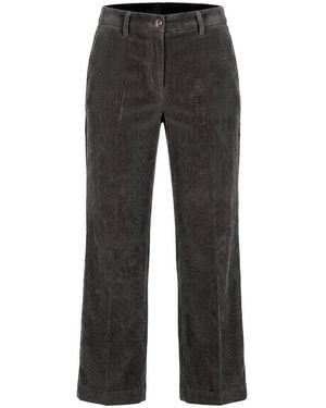 Fadenmeister Berlin Wide Fit-Cord-Hose - Grau