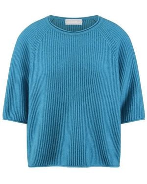 include Rundhals-Pullover Kaschmir - Blau