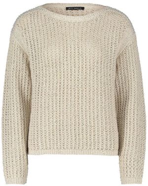 Betty Barclay Rundhals-Pullover, Gr. L - Natur