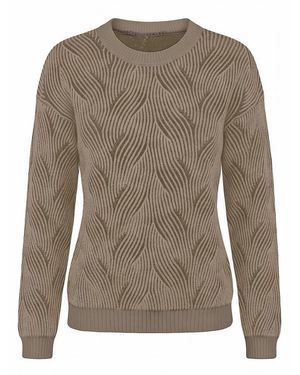 Peter Hahn Rundhals-Pullover - Braun