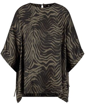Riani Bluse Rundhals-Ausschnitt - Schwarz