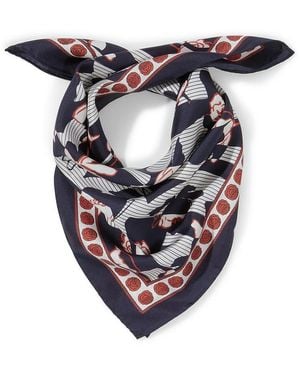 Peter Hahn Nicki-Tuch Aus Seiden-Twill - Blau