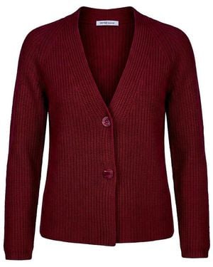 Peter Hahn Strickjacke - Rot