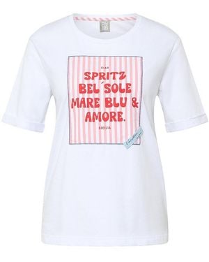 Rabe Rundhals-shirt - Weiß