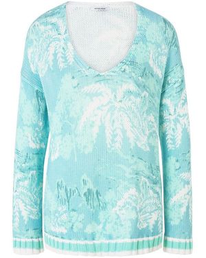 Peter Hahn V-Pullover - Blau