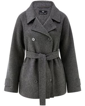 Peter Hahn Trenchjacke - Schwarz