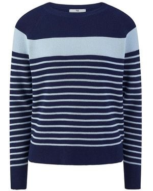Peter Hahn Rundhals-Pullover - Blau