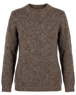 Basler Rundhals-Pullover - Braun