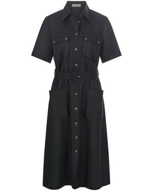 Uta Raasch Leinenkleid - Schwarz