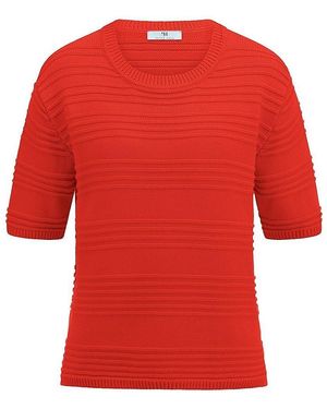 Peter Hahn Rundhals-Pullover - Rot